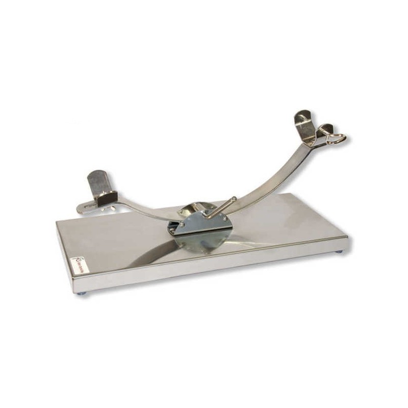 Stainless steel ham stand with sliding clamp