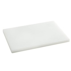 White HD polyethylene chopping board