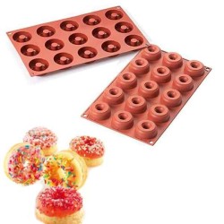 Moule en silicone mini donuts SiliconFlex de Silikomart
