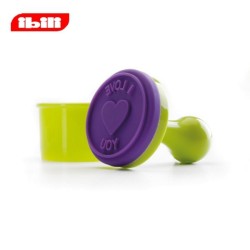 Set of 8 silicone biscuit stamps and cutter