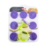 Conjunto de 8 carimbos em silicone para bolachas com cortador da Ibili