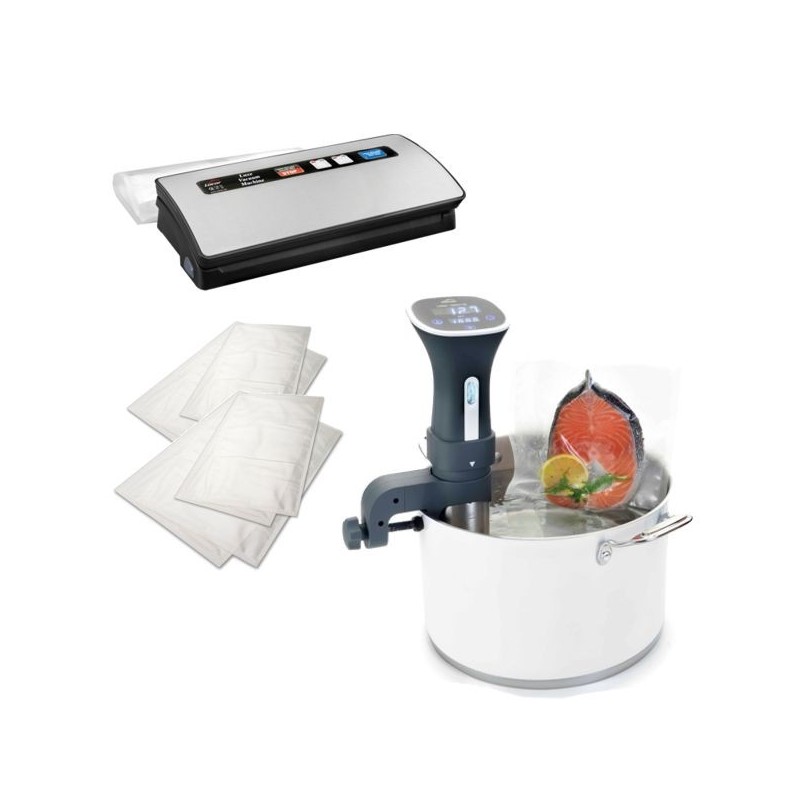 Sous-vide-set voor thuis om op lage temperatuur te koken
