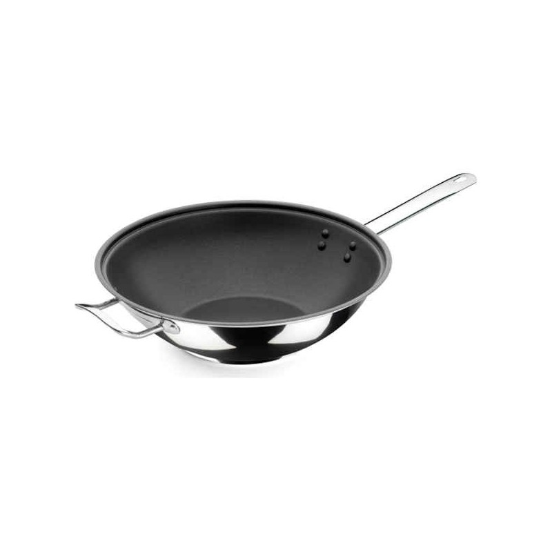 Wok met antiaanbaklaag serie Professional Line van Inoxibar