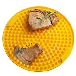 Tapis de cuisson en silicone pour micro-ondes Crispy Mat rond de Silikomart