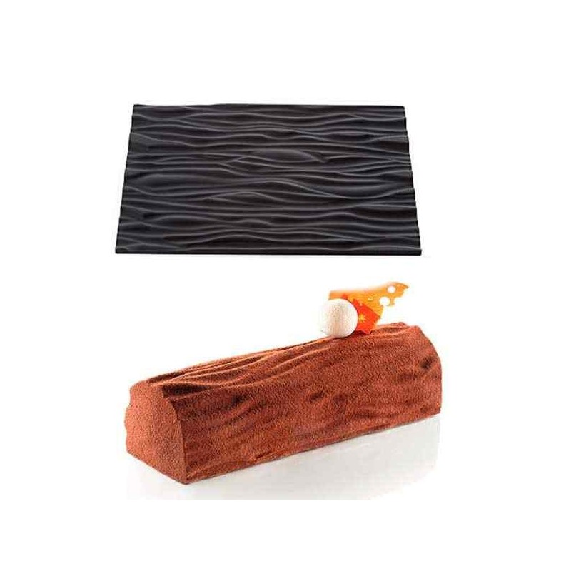 Silikomart Textur-Matten für Bûche-Formen