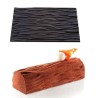 Tapis de texture pour moule bûche de Silikomart