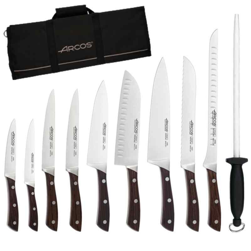 Venta de cuchillos profesionales japoneses de Arcos. Juego completo