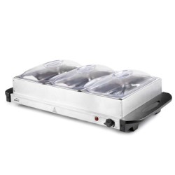 Scaldavivande da buffet con 3 bacinelle Gastronorm Lacor