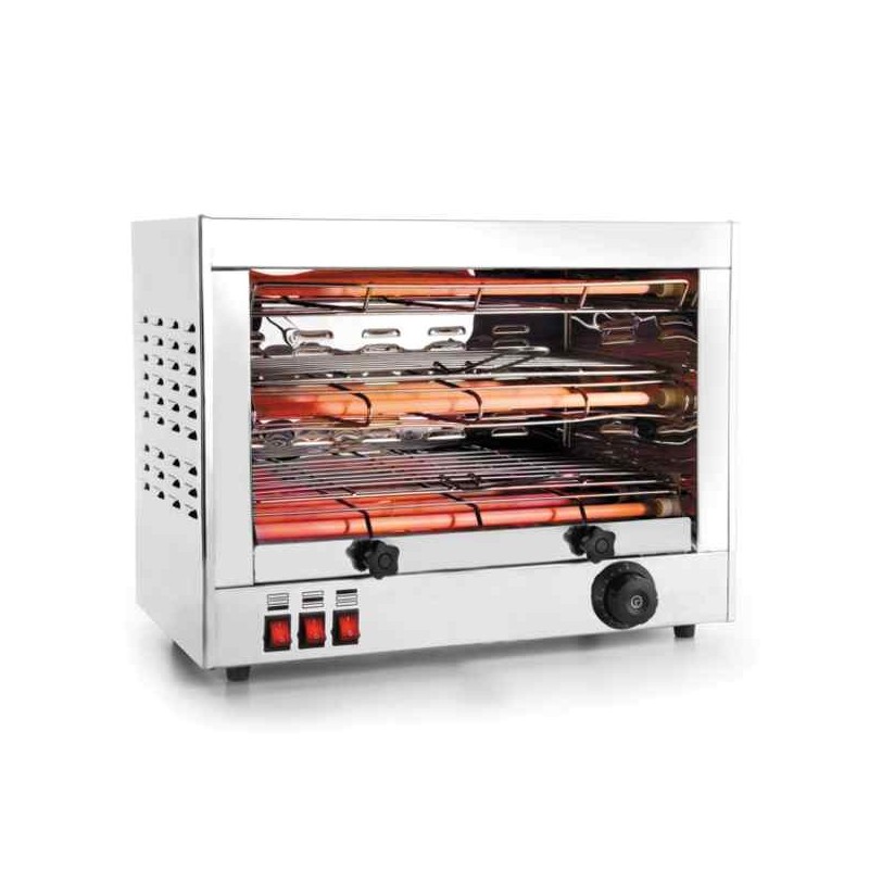 Professionele dubbele horizontale broodrooster met grill van Lacor