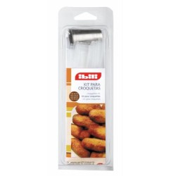Kit à croquettes 10 poches à douille + douille inox de Ibili