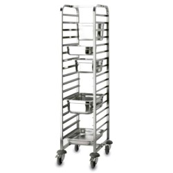 Carro porta-tabuleiros para recipientes gastronorm da Lacor