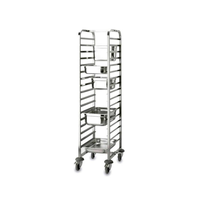 Carro porta-tabuleiros para recipientes gastronorm da Lacor
