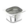 Lacor 1/6 gastronorm containers in stainless steel