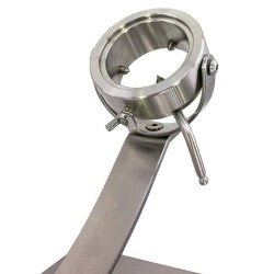 Support à jambon basculant et pivotant en acier inoxydable