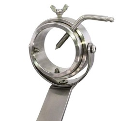 Rocking and swivel stainless steel ham stand