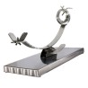 Rocking and swivel stainless steel ham stand