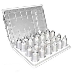 Ibili Set mit 24 Spritztüllen im Etui