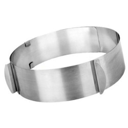 Cercle extensible en acier inoxydable pour pâtisserie et dressage de Ibili