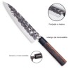 Coltello da chef giapponese 20 cm Osaka 3 Claveles