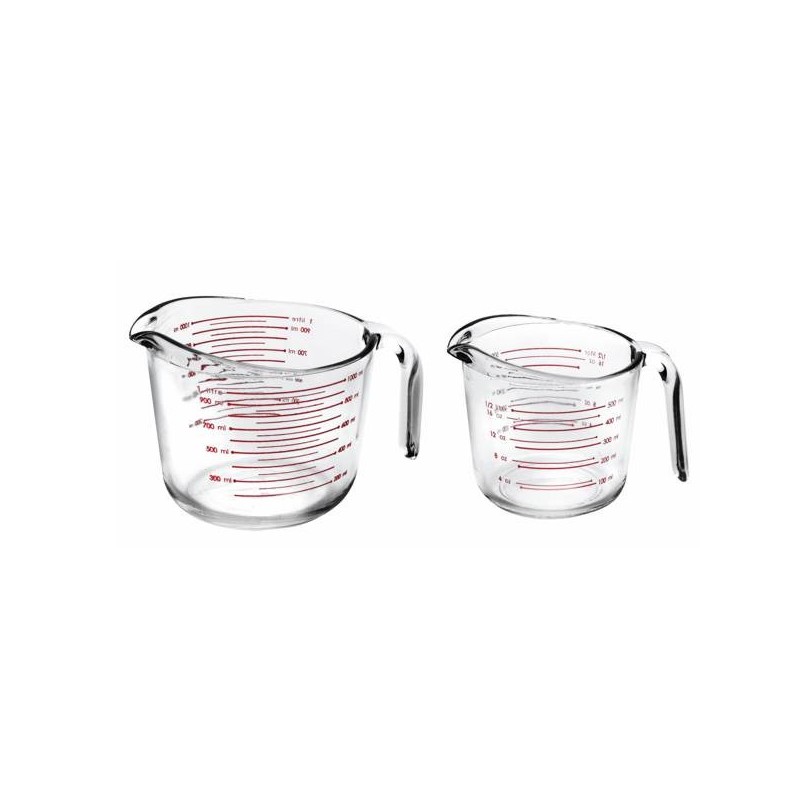 Venta de jarras medidora de cristal Ibili, disponible en dos medidas  capacidad 500 ml