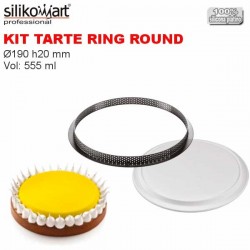 Kit Tarte Ring Round Ø230 mm Silikomart Professional