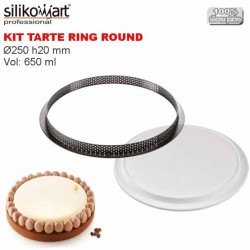 Kit Tarte Ring Round Ø250 mm Silikomart Professional