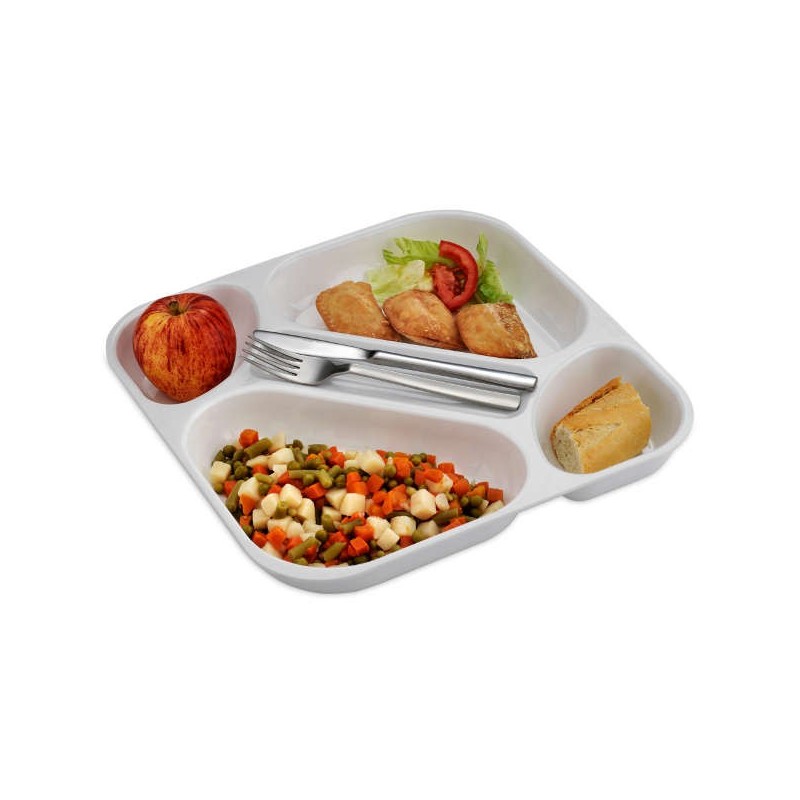 Plateau self-service en polycarbonate coloré