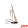 Stainless steel utensil rest with spoon