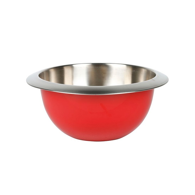 Ciotola in acciaio inox esterno rosso Equinox