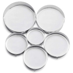 Conjunto de 6 peneiras da Inoxibar