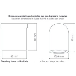 Máquina de picar gelo Pro 69313 da Lacor