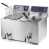 Lacor Profi-Doppelfritteuse mit Ablasshahn 69469