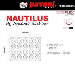 Siliconen bakvorm Nautilus Pavoflex 300x400 van Pavoni
