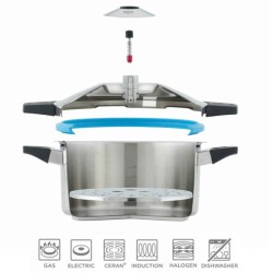 Panela de pressão Duromatic Hotel Ø28 cm com asas da Kuhn Rikon