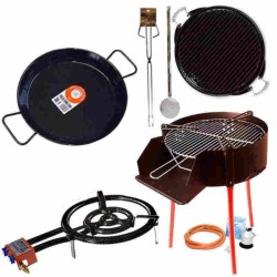 Kit barbecue 60 cm e fornello per paella Garcima