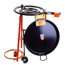 Kit queimador plano de 50 cm e paelheira de 70 cm