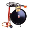 Set: flacher Paella-Gasbrenner 50 cm und Paellapfanne 70 cm