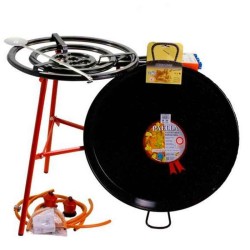Kit queimador plano de 60 cm e paelheira de 80 cm
