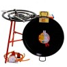 Kit fornello piatto da 60 cm e padella per paella da 80 cm