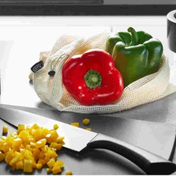 Sacchetti riutilizzabili per frutta e verdura, 3 misure, Aware Gefu
