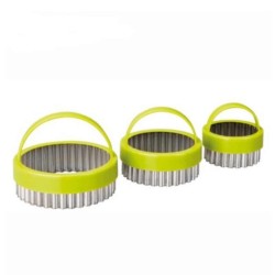 Set di 3 coppapasta ondulati Ibili