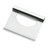 Straight stainless steel dough scraper. Lacor