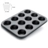 Molde porta mini cápsulas de 12 cavidades. Ideal para mini muffins etc