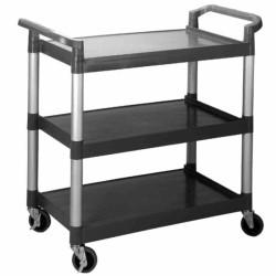 Carrello di servizio a 3 ripiani in polistirene Lacor