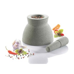 Mortaio doppio in granito Crunchy di Gefu