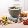 Mortero Crunchy doble en granito para uso domestico de Gefu