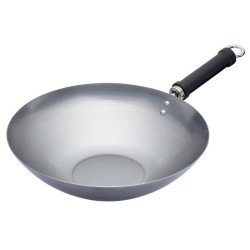 Kitchen Craft Wok aus Karbonstahl 30 cm
