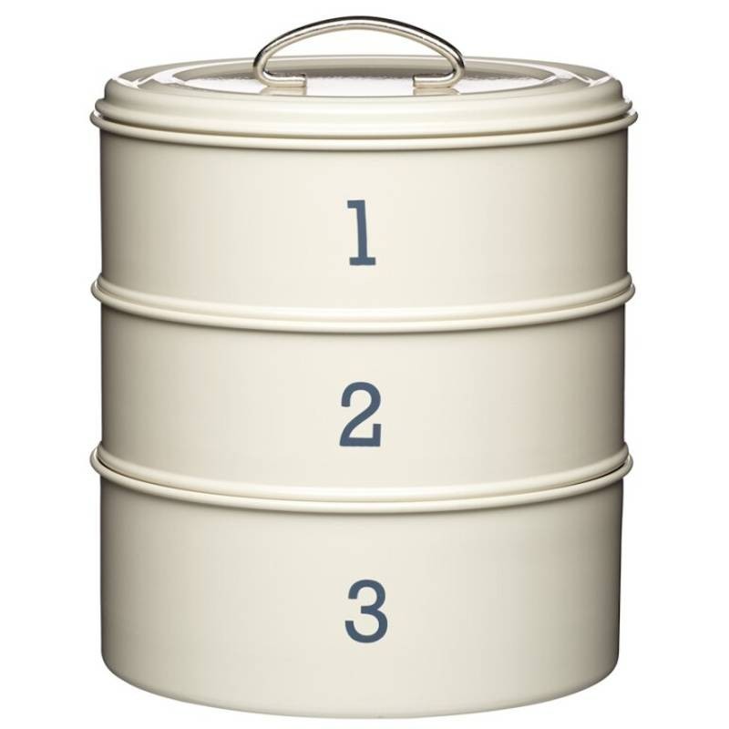 Conservador de tartas triple de hojalata Kitchen Craft