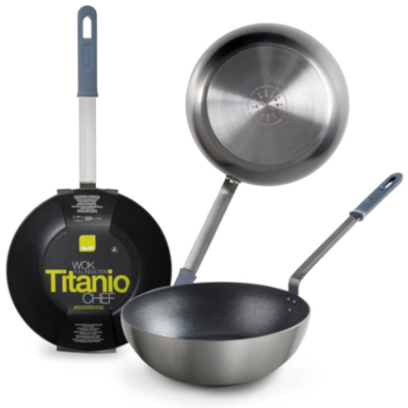 Titanium wok van Ibili