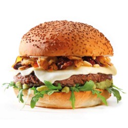 Doos met 4 hamburgerbroodvormen van Gobel